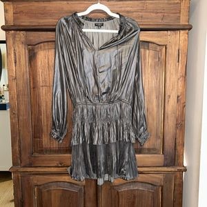 Current Air Metallic Gunmetal Dress